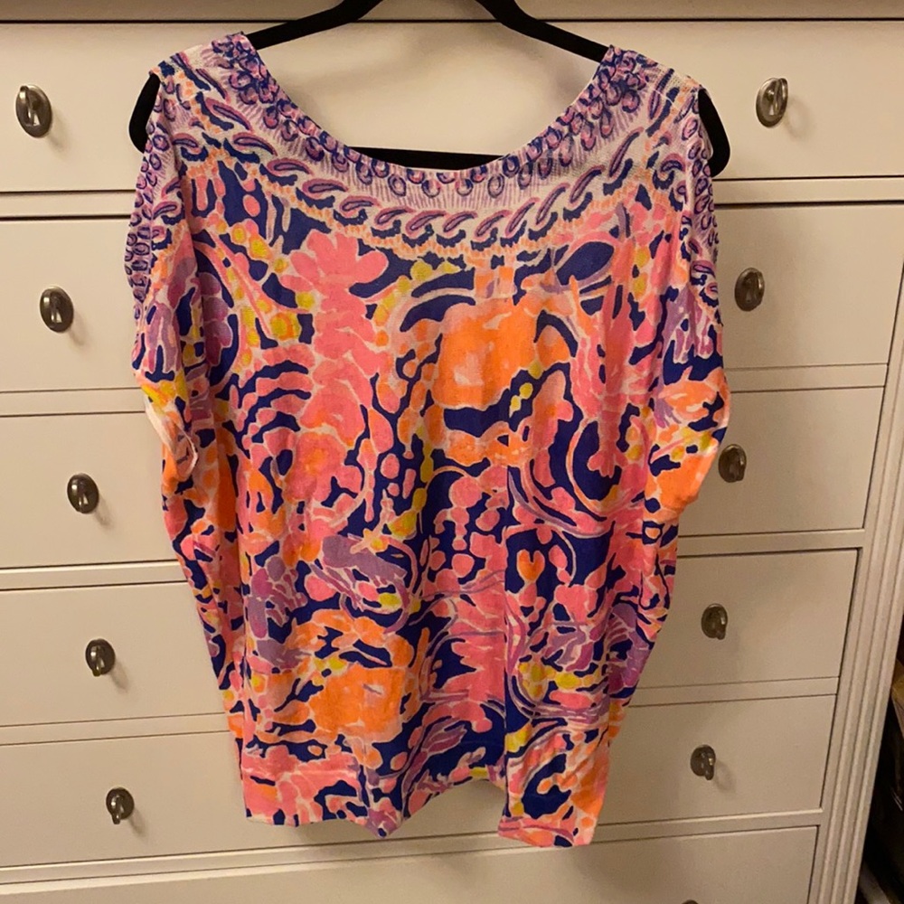 Lilly Pulitzer short sleeve sweater